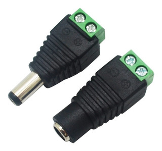 CONECTOR JACK/PLUG DC PAR,  CCTV MACHO Y HEMBRA GP-300 PJ V , AD-700/AD-701 PAR